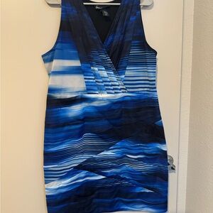 Lane Bryant Navy and Black Dress